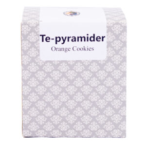 Orange cookies svart te